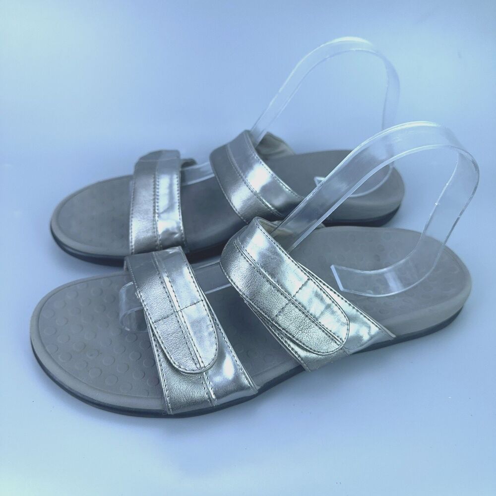 Women's VIONIC Shore Two Strap Arch Support Slip On Slide Sandals US 10 EU 41